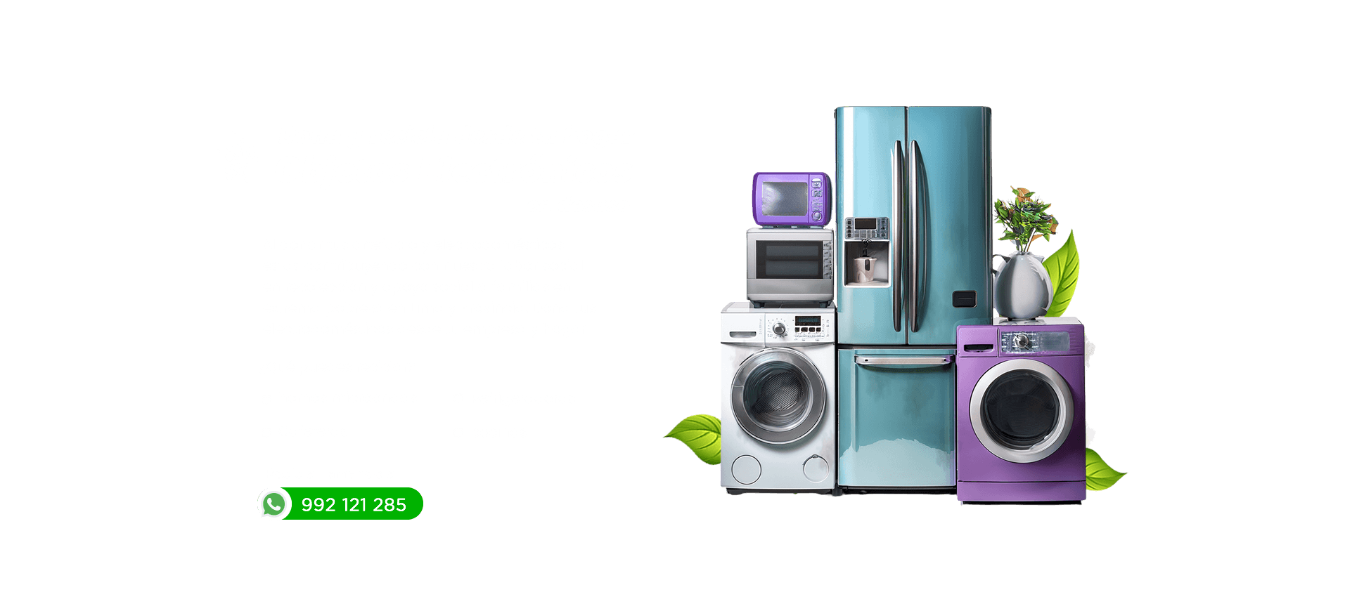 Dona electrodomésticos